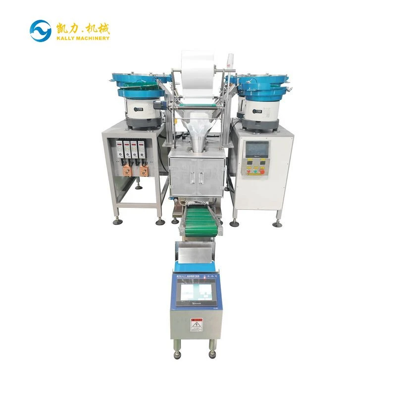 Four Feeders Counting Packaging Machine For New Energy Components