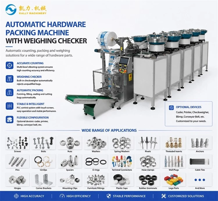 Automatic Hardware Packing Machine with Checkweigher