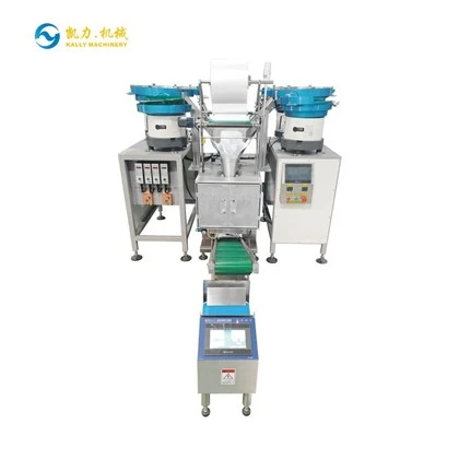 Four Feeders Counting Packaging Machine For New Energy Components