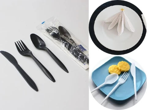 Disposable spoon fork knife packing machine